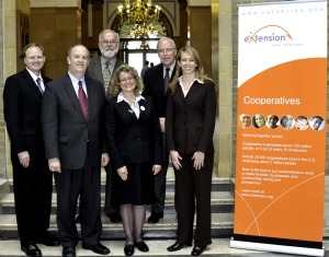 Leadership team at official launch of Cooperatives CoP website at USDA National Cooperatives Month celebration, October 5, 2010.